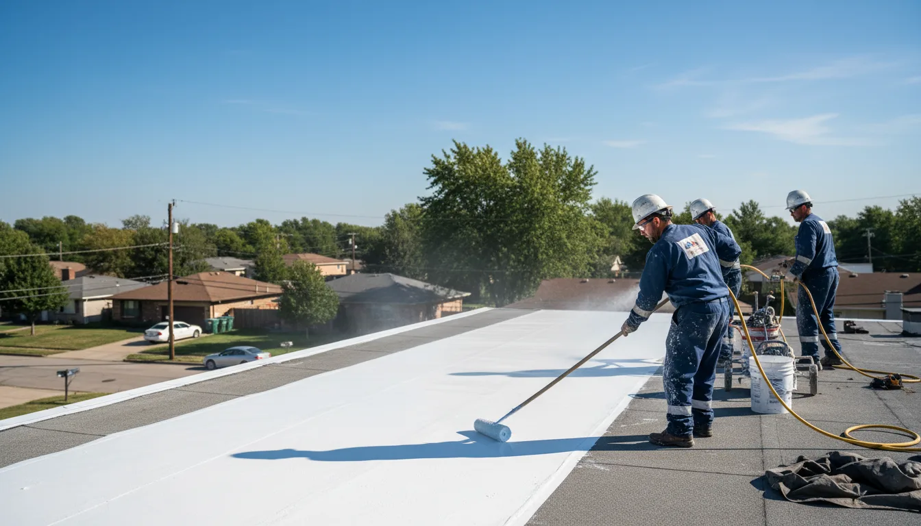 Commercial roof coating in Bainville, MT near me